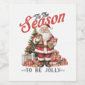 Xmas Geschenk dieser Saison Weinetikett (Einzelnes Label)