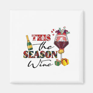 Xmas Geschenk dieses die Jahreszeit Wein Magnet