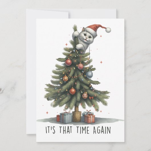 Xmas Geschenk Es ist diese Zeit wieder Einladung (Vorderseite)