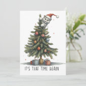 Xmas Geschenk Es ist diese Zeit wieder Einladung (Stehend Vorderseite)