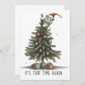 Xmas Geschenk Es ist diese Zeit wieder Einladung (Vorne/Hinten)