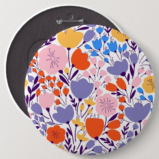 Xmas Geschenk farbenfroh und hell Button (Vorne & Hinten)