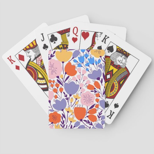 Xmas Geschenk farbenfroh und hell Spielkarten (Rückseite)
