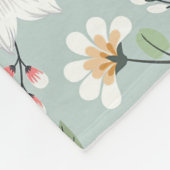 Xmas Geschenk Farbige Handgezeichnete Blume Fleecedecke (Ecke)