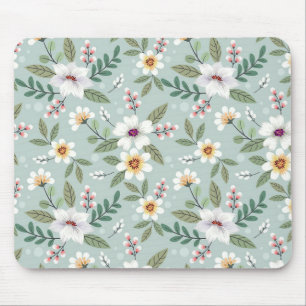 Xmas Geschenk Farbige Handgezeichnete Blume Mousepad