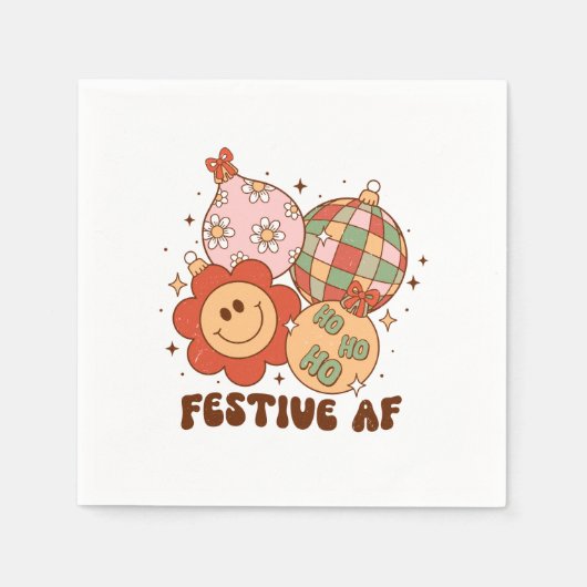 Xmas Geschenk Feierliche AF Serviette (Vorderseite)