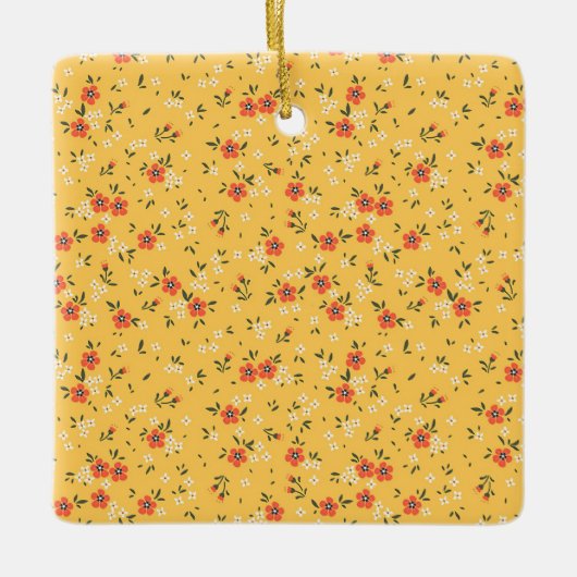 Xmas Geschenk Floral und Hardy Keramikornament (Vorderseite)