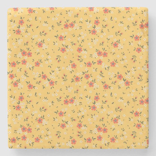 Xmas Geschenk Floral und Hardy Steinuntersetzer (Vorderseite)