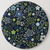 Xmas Geschenk florale 3D Wand Kunst Button (Vorderseite)