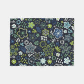 Xmas Geschenk florale 3D Wand Kunst Fleecedecke (Vorderseite (Horizontal))