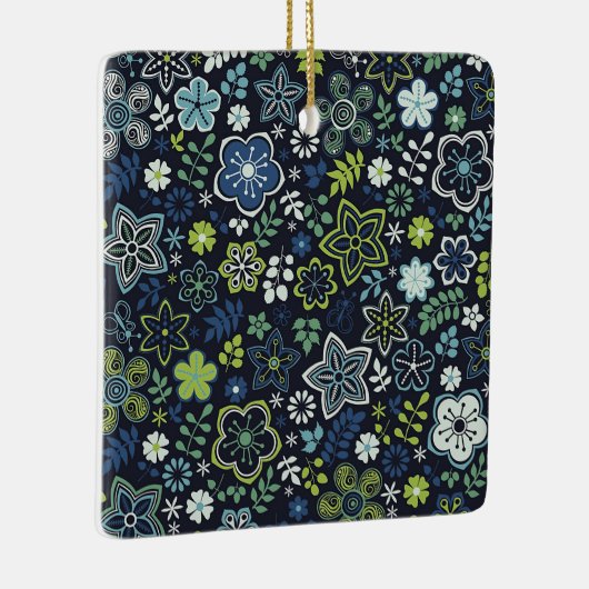 Xmas Geschenk florale 3D Wand Kunst Keramikornament (Rechts)