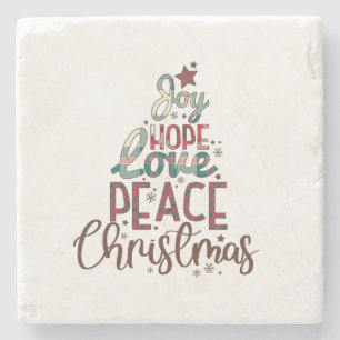 Xmas Geschenk Freude Liebe Weihnachten Steinuntersetzer