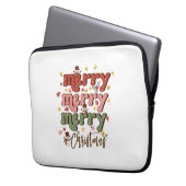 Xmas Geschenk Frohe Weihnachten Laptopschutzhülle (Vorderseite Links)