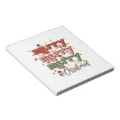 Xmas Geschenk Frohe Weihnachten Notizblock (angewinkelt)