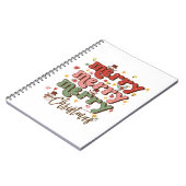 Xmas Geschenk Frohe Weihnachten Notizblock (Linke Seite)