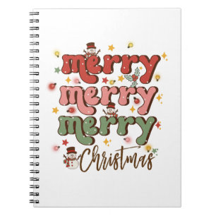Xmas Geschenk Frohe Weihnachten Notizblock