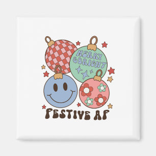 Xmas Geschenk fröhlich und hell Fest AF Magnet