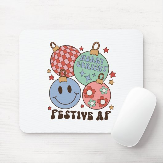 Xmas Geschenk fröhlich und hell Fest AF Mousepad (Mit Mouse)