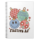 Xmas Geschenk fröhlich und hell Fest AF Notizblock (Vorderseite)