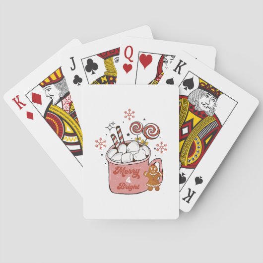 Xmas Geschenk fröhlich und hell Spielkarten (Rückseite)