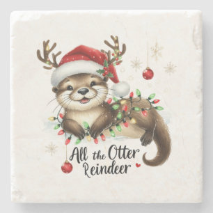 Xmas Geschenk für alle anderen Rentier Steinuntersetzer