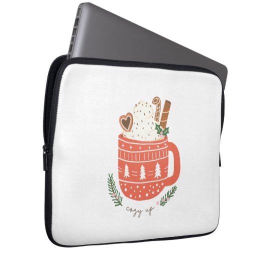 Xmas Geschenk gemütlich Up Laptopschutzhülle (Vorne Rechts)