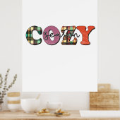 Xmas Geschenk Gemütliche Jahreszeit Poster (Küche)