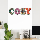 Xmas Geschenk Gemütliche Jahreszeit Poster (Heimbüro)