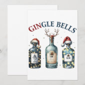 Xmas Geschenk Gingle Bells Einladung (Vorne/Hinten)