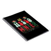 Xmas Geschenk Hallo Winter Notizblock (Rechte Seite)