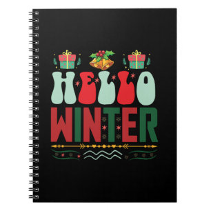 Xmas Geschenk Hallo Winter Notizblock