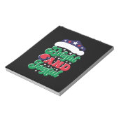 Xmas Geschenk hell und fröhlich Notizblock (Rotiert)