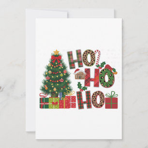 Xmas Geschenk Ho Ho Ho Einladung