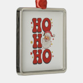 Xmas Geschenk Ho Ho Ho Santa Ornament Aus Metall (Rechts)