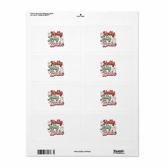 Xmas Geschenk Holly Jolly Baby (Vorne)