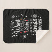 Xmas Geschenk ich gerade Gewollt, um Weihnachten F Sherpadecke (Vorderseite (Horizontal))