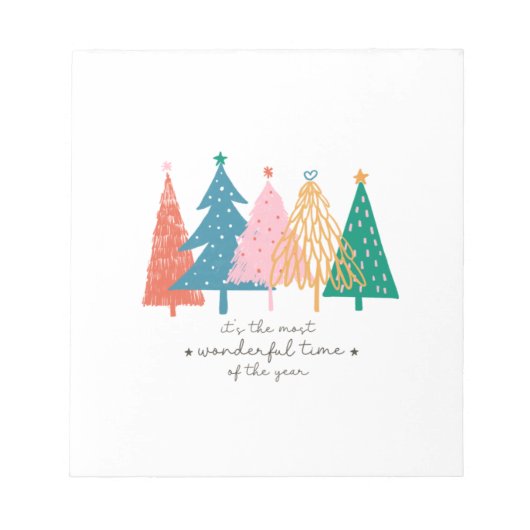 Xmas Geschenk ist es die schönste Zeit Notizblock (Vorderseite)