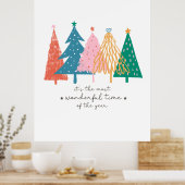 Xmas Geschenk ist es die schönste Zeit Poster (Küche)