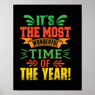 Xmas Geschenk ist es die schönste Zeit Poster