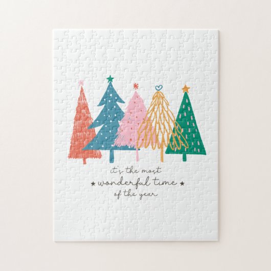 Xmas Geschenk ist es die schönste Zeit Puzzle (Vertikal)