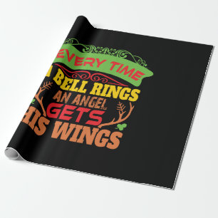 Xmas Geschenk jedes Mal ein Glocken Rennen Geschenkpapier