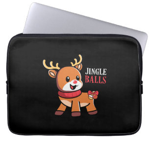 Xmas Geschenk Jingle Balls Rentier Laptopschutzhülle