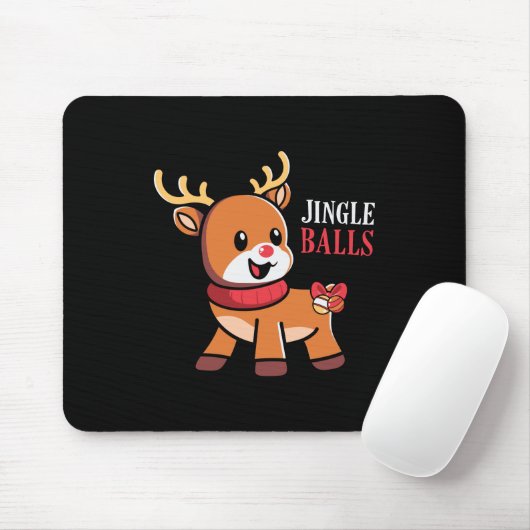 Xmas Geschenk Jingle Balls Rentier Mousepad (Mit Mouse)