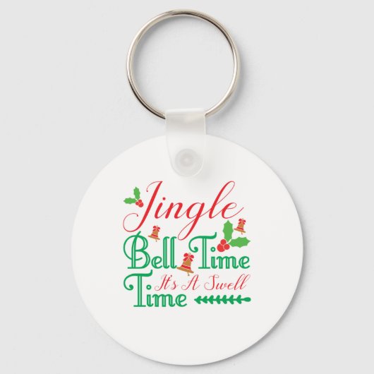 Xmas Geschenk Jingle Bell Time Schlüsselanhänger (Vorderseite)