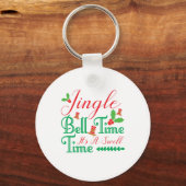 Xmas Geschenk Jingle Bell Time Schlüsselanhänger (Vorderseite)