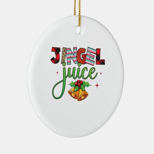 Xmas Geschenk Jingle Juice Keramik Ornament (Rechts)