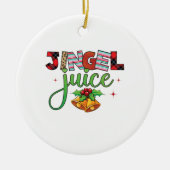 Xmas Geschenk Jingle Juice Keramik Ornament (Vorne)
