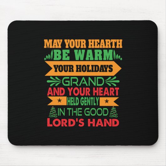 Xmas Geschenk kann Ihr Herz wärmer werden Mousepad (Vorne)