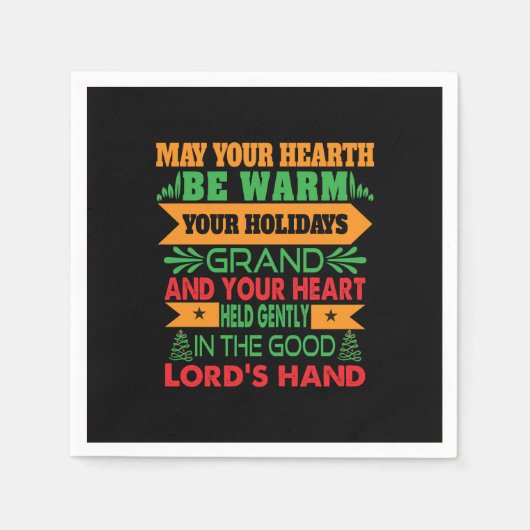 Xmas Geschenk kann Ihr Herz wärmer werden Serviette (Vorderseite)