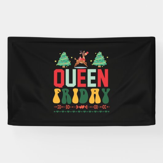 Xmas Geschenk Königin Freitag Banner (Horizontal)